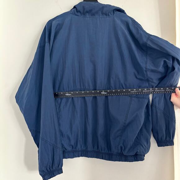 Vintage Franklin Sports Full Zip Windbreaker Navy Blue Size Large - Picture 4 of 7